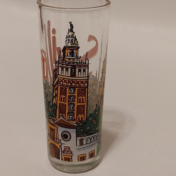 SEVILLA SPAIN SHOT GLASS SHOTGLASS - Picture 3 of 4